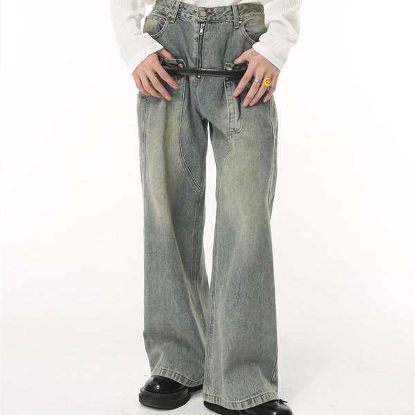 Jeans Hip Hop Hombre Cintura Suelta Diseño Verano