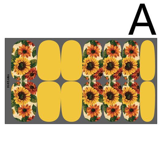 Pegatinas de Uñas Mariposas Hoja de Arce con Adhesivo - Image 8