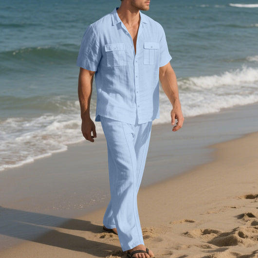 Traje de Trabajo Ejecutivo Manga Corta para Hombre - Image 21