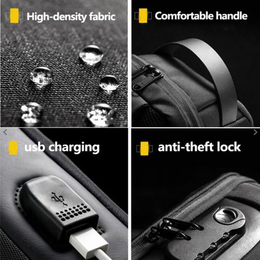 Mochila Crossbody Impermeable Antirrobo para Hombre - Bolsa de Viaje Oxford Multifunción - Image 5