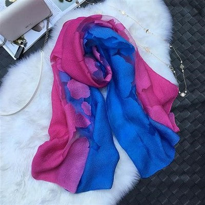 Pañuelo de Encaje Organza con Degradado de Color - Image 8