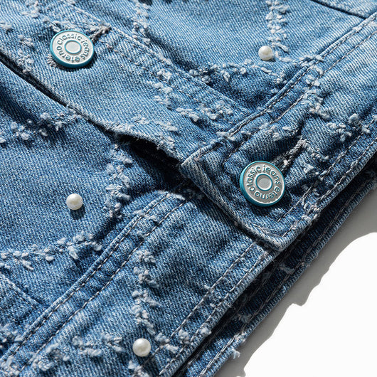 Chaqueta Denim Retro Japonesa con Detalles de Herramientas - Image 16