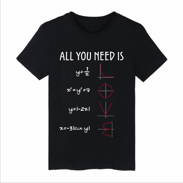 Playera Matemática con Diseño de Juegos de Palabras - Algodón 100%