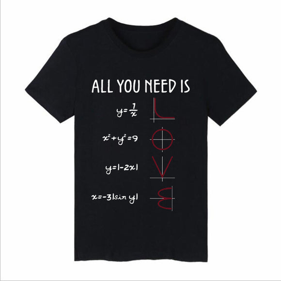 Playera Matemática con Diseño de Juegos de Palabras - Algodón 100%