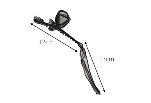 Pinza Metálica para Cabello con Cadena de Borlas - Image 6