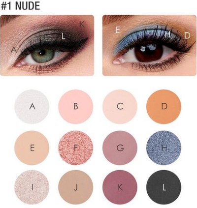 Paleta de Sombras Focallure 12 Colores Tonos Nude Wonder - Image 2