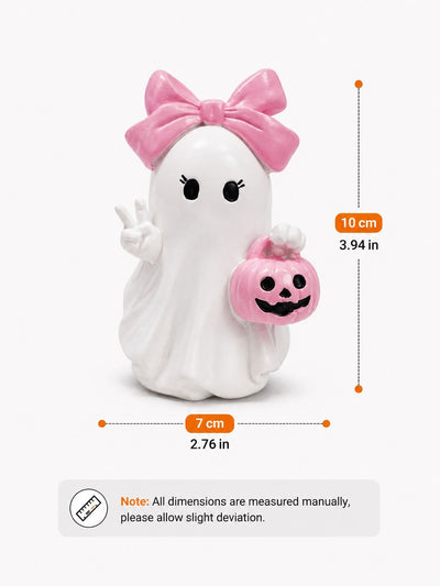 Adorno de Resina con Fantasmas y Calabazas Rosas para Halloween - Image 16