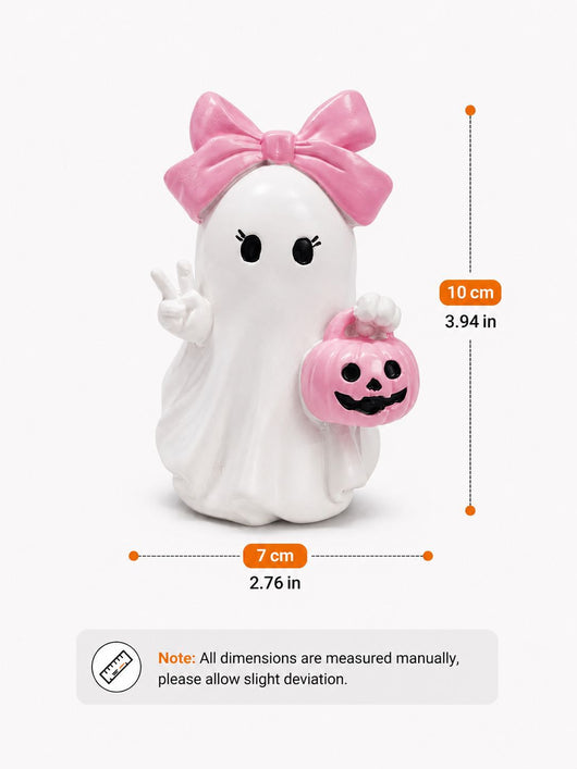 Adorno de Resina con Fantasmas y Calabazas Rosas para Halloween - Image 16