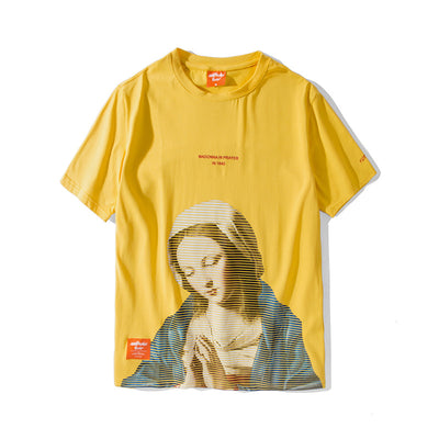 Playera Estampada con Óleo Artístico Pray Girl - Image 5