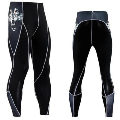 Pantalones Deportivos Compresión Blackout Ajuste Perfecto para Hombre