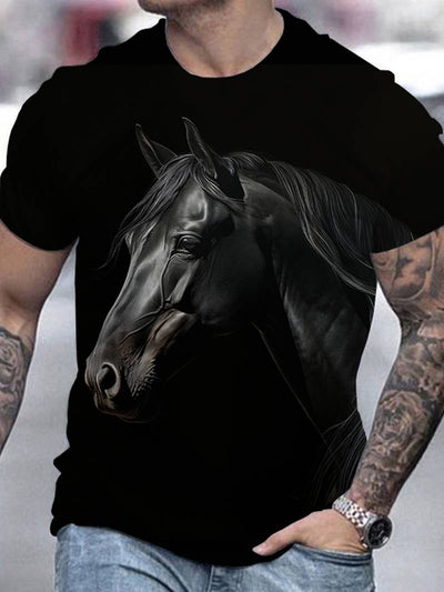 Camiseta Manga Corta con Impresión 3D para Hombre - Image 10