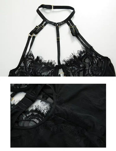Sostén Negro Meiji Encaje Sensual con Varillas de Acero - Image 10