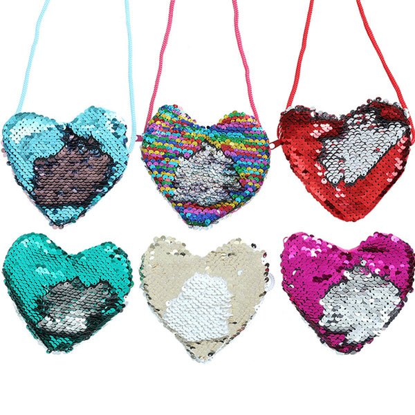 Bolso Bandolera Brillante con Llavero de Amor