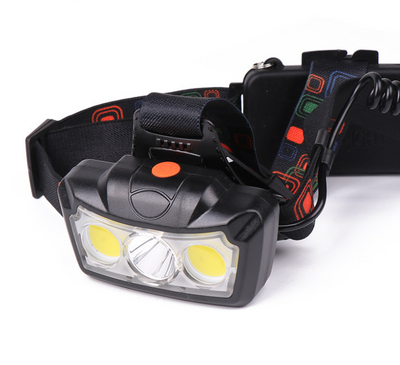Linterna Frontal LED COB T6 de 3 Lámparas - Visión Ultra Clara - Image 4