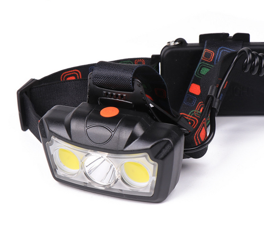 Linterna Frontal LED COB T6 de 3 Lámparas - Visión Ultra Clara - Image 4