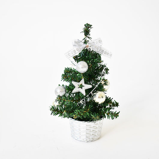 Árbol Navideño Miniatura PVC con Luces LED para Escritorio - Image 4