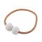 Magnetic Curtain Tiebacks Pearl Beads Light Marrón
