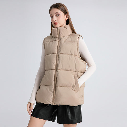 Chaleco Térmico Acolchado sin Mangas con Cuello Alto para Mujer - Image 8