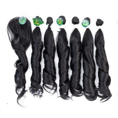 Cortina de Cabello de Fibra Sintética Premium