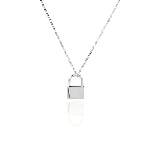 Dije Candado en Plata 925 y Oro 18K