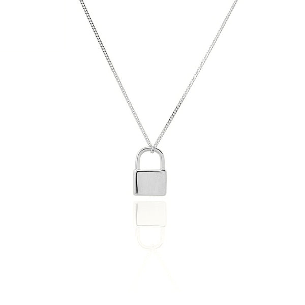 Dije Candado en Plata 925 y Oro 18K