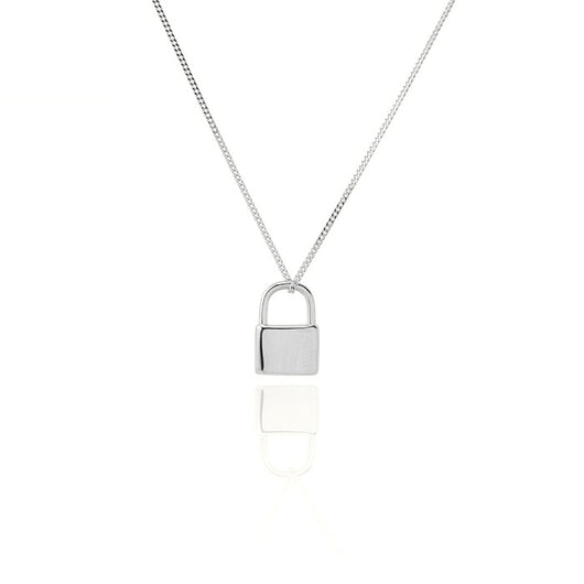 Dije Candado en Plata 925 y Oro 18K