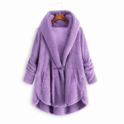 Chaqueta Casual con Capucha y Botones de Cuerno - Abrigo de Felpa Premium - Image 12