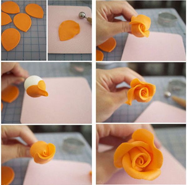 Juego de 10 Moldes Cortadores de Acero Inoxidable para Flores de Fondant