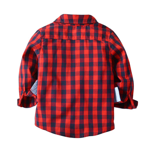 Conjunto de 5 Piezas: Camisa a Cuadros y Pantalón para Niño - Image 4