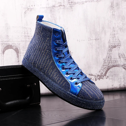 Botas Martin para Hombre con Detalles de Cristal Rhinestone - Image 16