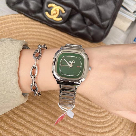 Reloj Mujer Retro Cuadrado Acero Inoxidable Esfera Grande Minimalista - Image 4