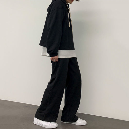 Conjunto Deportivo Coreano Dos Piezas con Sudadera con Capucha para Hombre Otoño - Image 8
