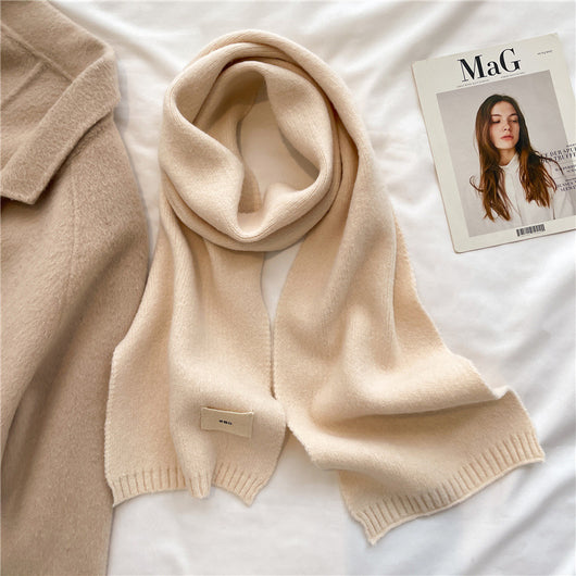 Bufanda Cálida de Color Liso para Otoño e Invierno - Image 16