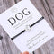 Friendship Bracelet Gift for Him Paw Print Bracelet Dog Lover Gift Dog Lover Jewelry Wish Bracelet Gift for Pet Dog Parents Plateado Negro