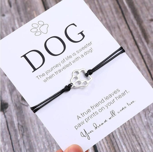 Pulsera de Amistad con Patita de Perro - Regalo para Amantes de Mascotas - Image 2