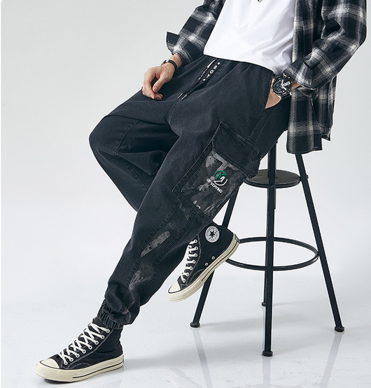 Pantalón Retro Holgado Talla Grande para Hombre