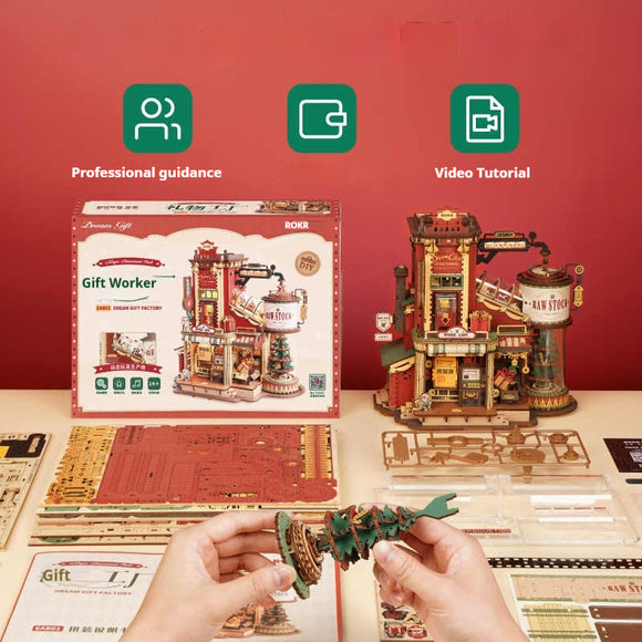 Puzzle 3D de Madera - Bloques de Construcción Inteligente
