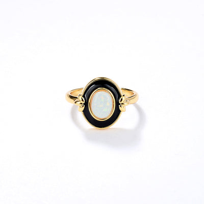 Anillo de Plata 925 con Baño de Oro 18K Diseño Ovalado Elegante - Image 8