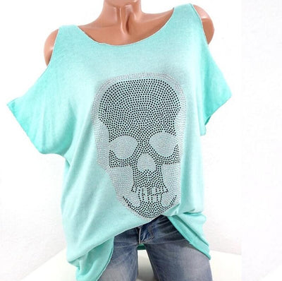 Camisetas Cortas para Mujer con Diseño Calavera - Image 4