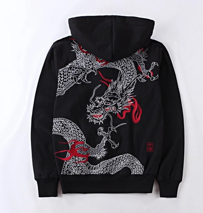 Sudadera Roja con Bordado de Dragón - Image 6