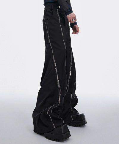 Pantalón de Traje con Diseño de Cierre Deconstruido y Micro-Tirador - Image 11