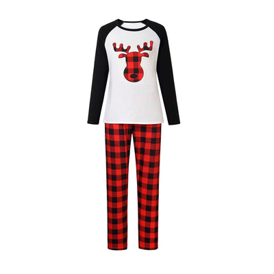White long-sleeve pajama top with "wild one" graphic and red and black plaid pants. - Image 28