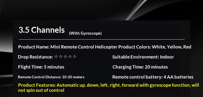 Helicóptero RC Mini 35 Canales Resistente a Caídas - Juguete Volador de Bolsillo - Image 31