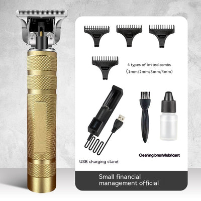Cortadora de Cabello Profesional Retro con Grabado - Máquina de Afeitar Eléctrica de Precisión - Image 13