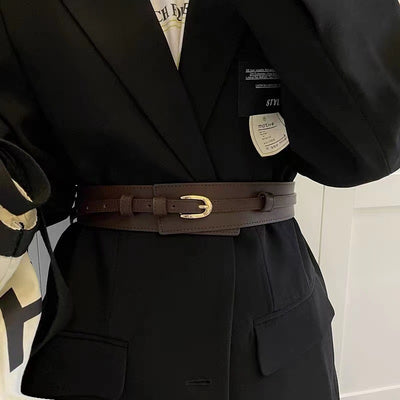 Abrigo Suéter Traje para Mujer con Cinturón