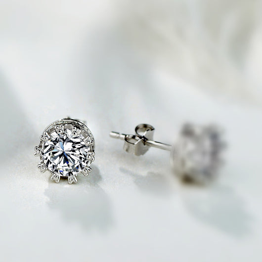 Aretes de Circonita Diamante Corona - Image 5