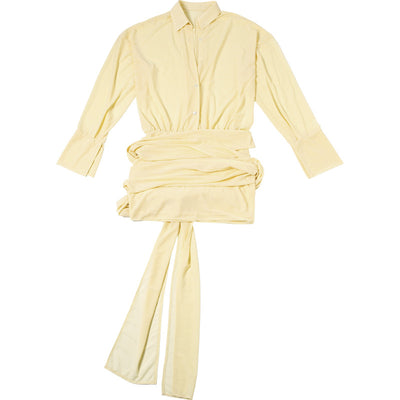 Vestido Camisero Elegante Ajustado con Encaje y Cordones - Image 20