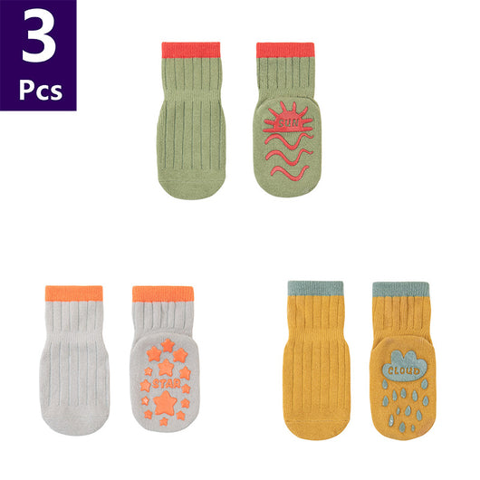 Calcetines para Bebé de Algodón Peinado con Diseños Animados Antideslizantes - Image 19