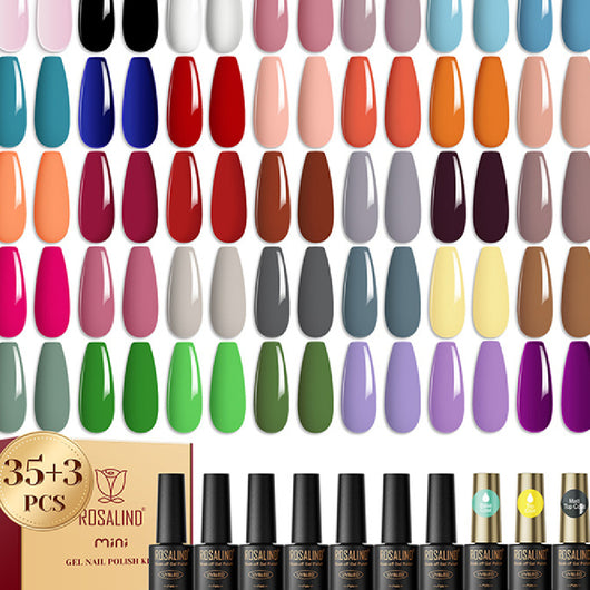 Kit Completo de 38 Esmaltes en Gel para Salón de Uñas Profesional