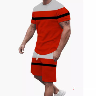 Conjunto de Pantalones Cortos y Camiseta Casual Estampada para Hombre - Image 15